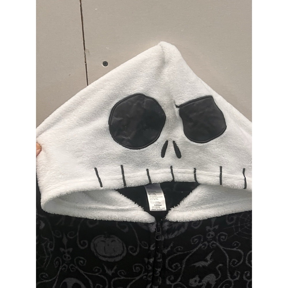 The Nightmare Before Christmas Pajamas Disney One Piece Size XL Hood Fleece - Picture 3 of 8
